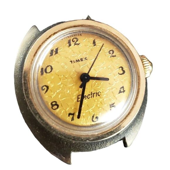 VINTAGE Timex Electric Ladies Gold-Tone Women's Watch without a Band - Picture 2 of 7